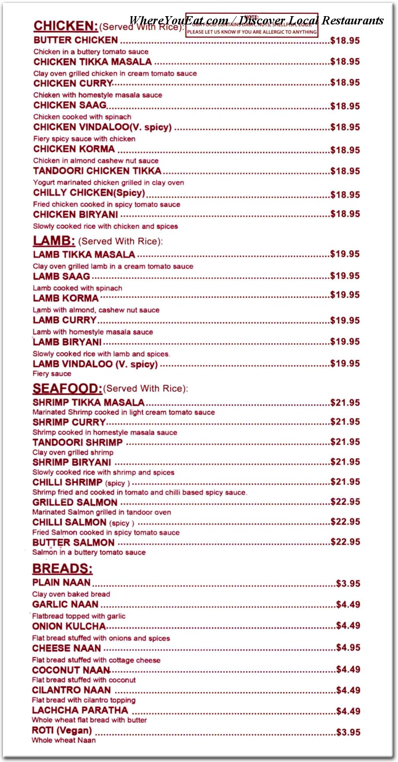 menu image