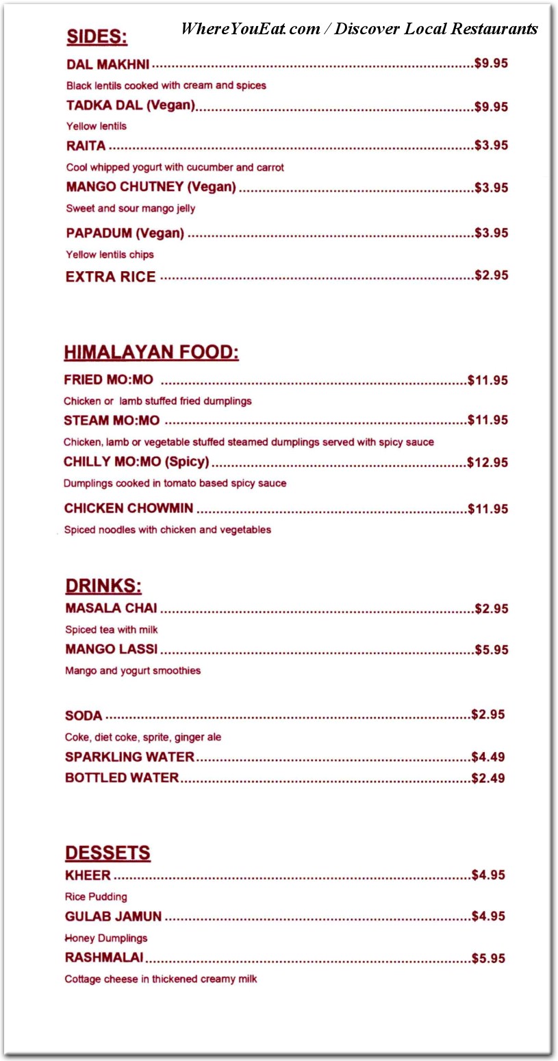 menu image