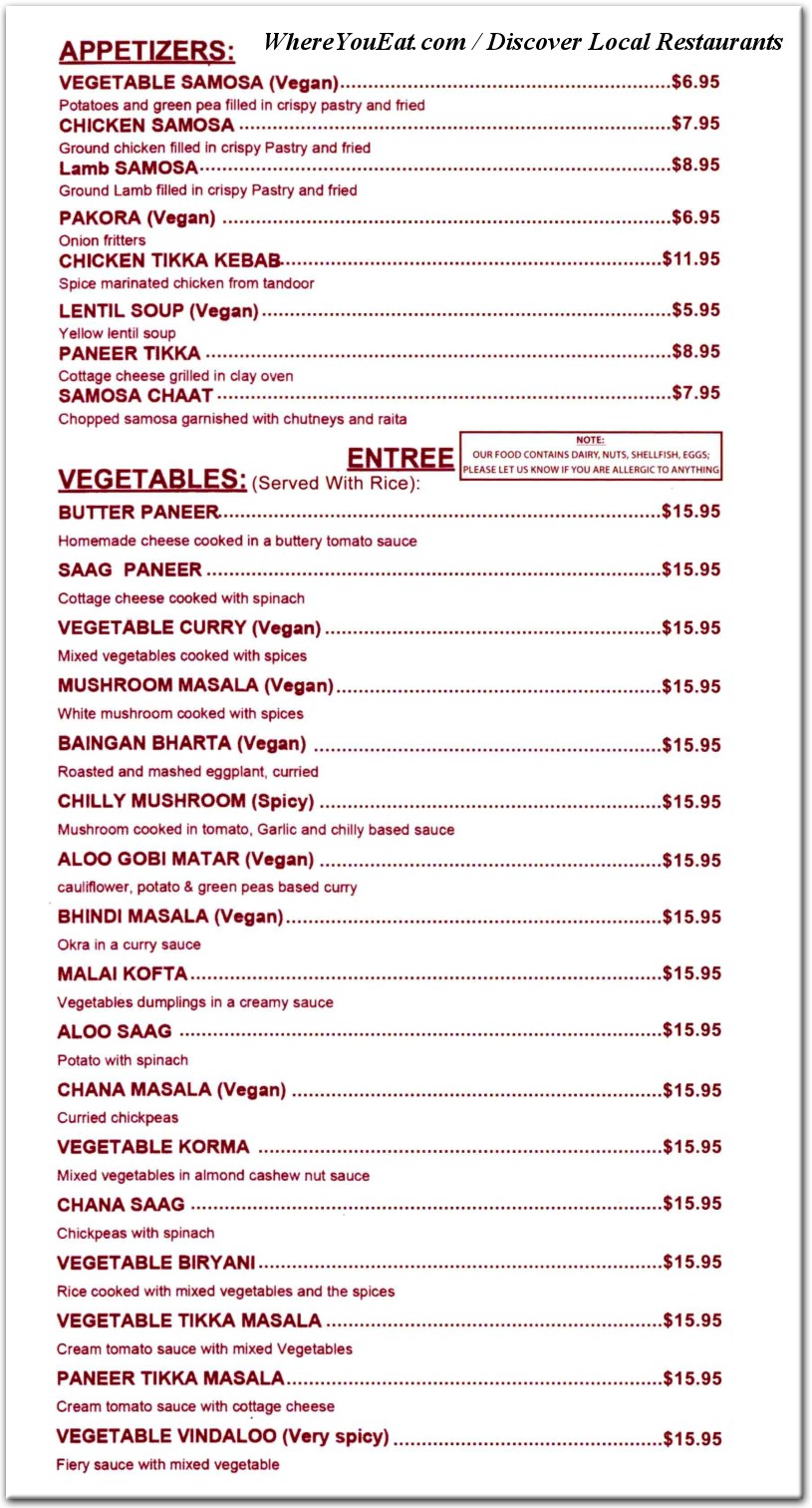 menu image