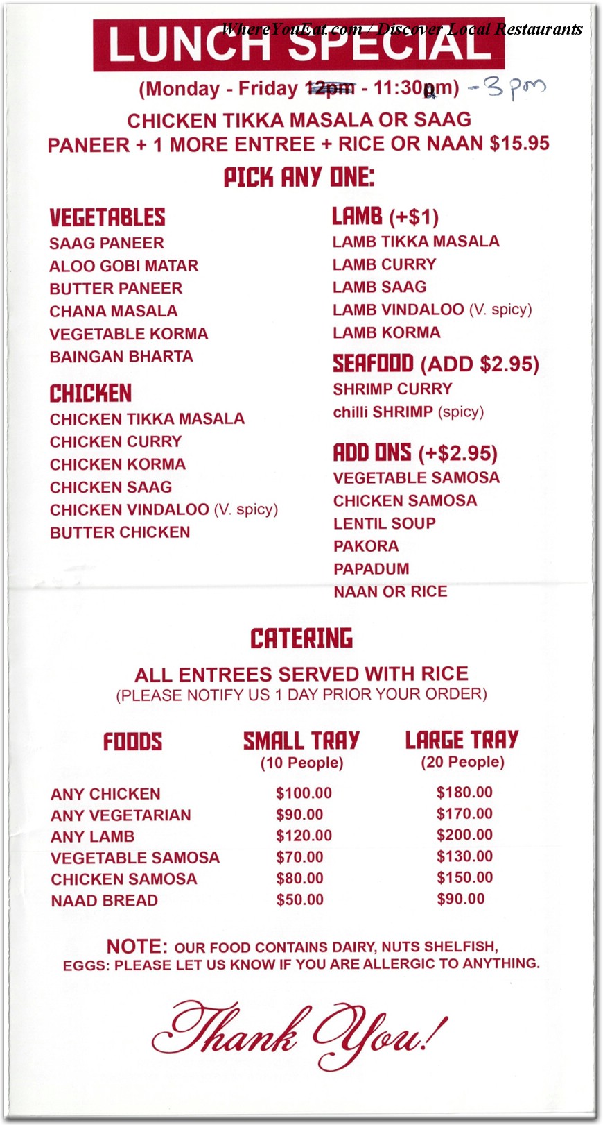 menu image