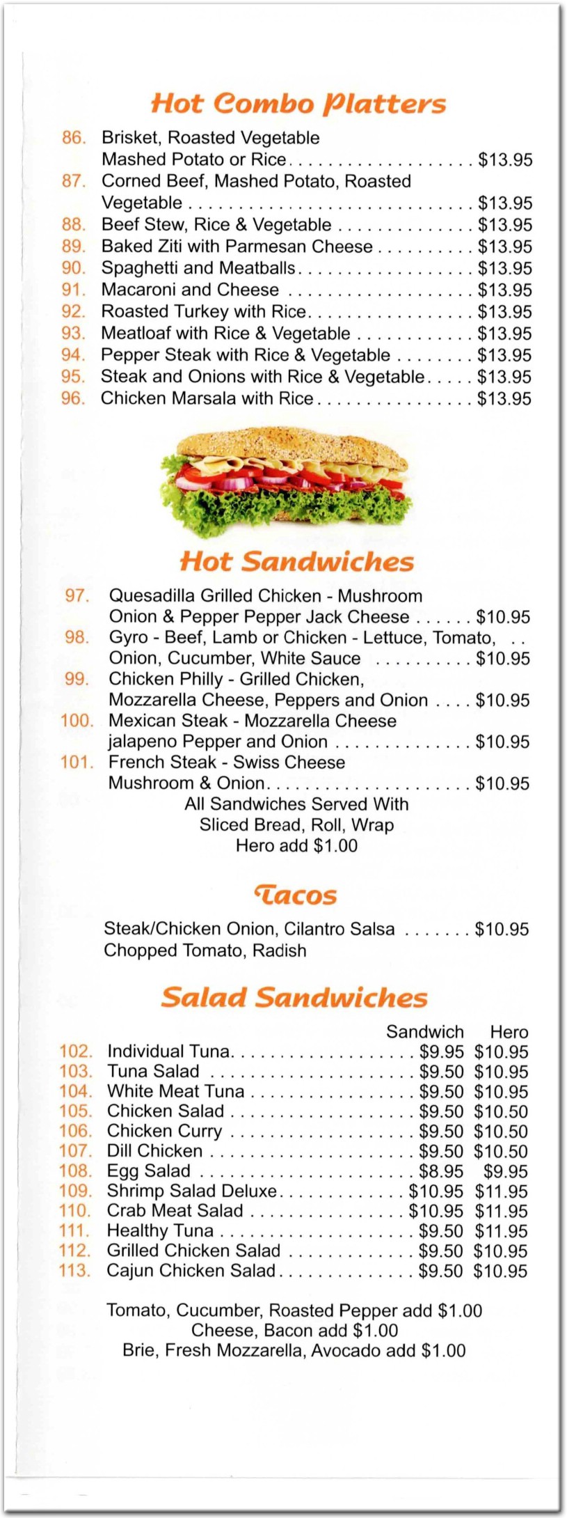 menu image