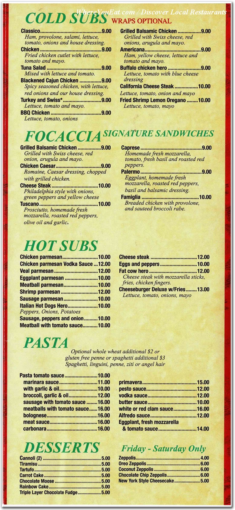 menu image