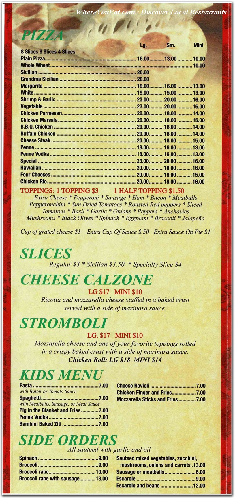 menu image