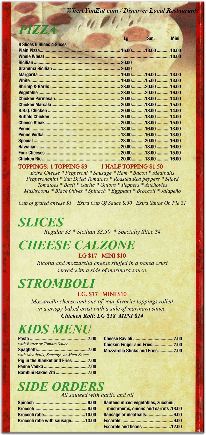 menu image