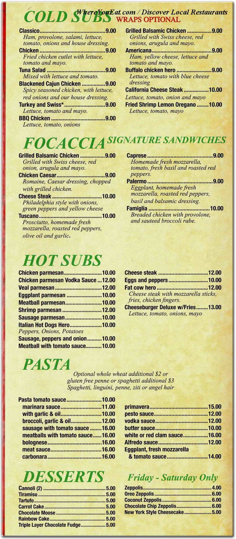 menu image