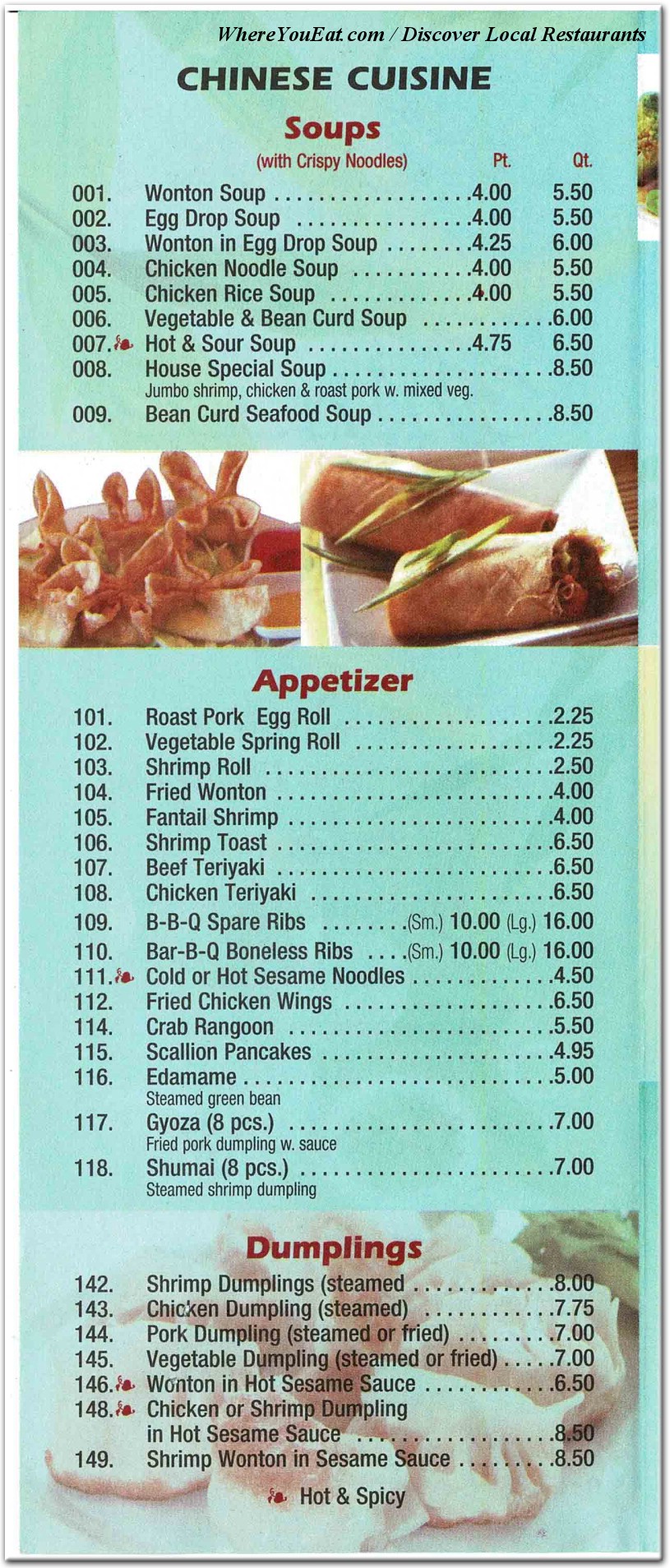 menu image