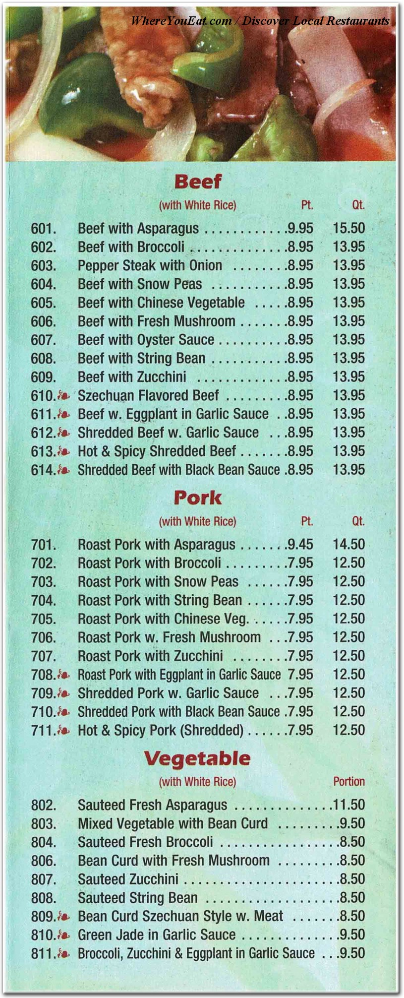 menu image