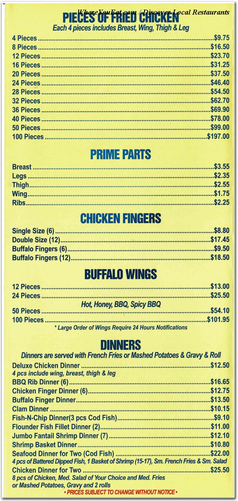 menu image