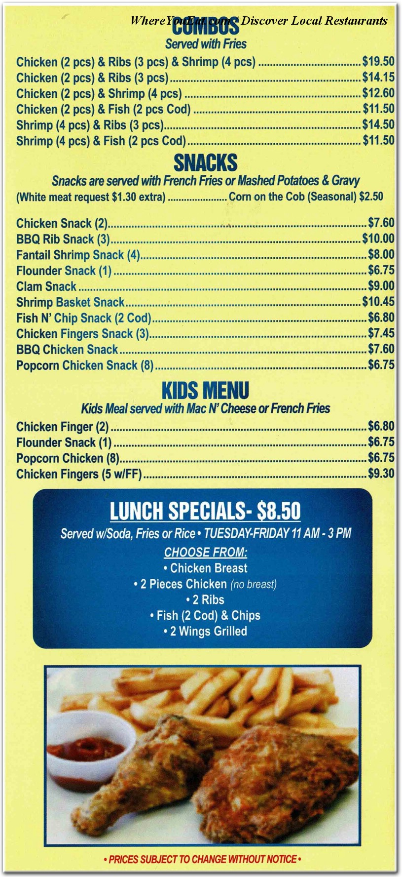 menu image