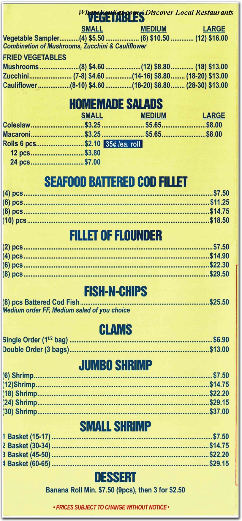 menu image