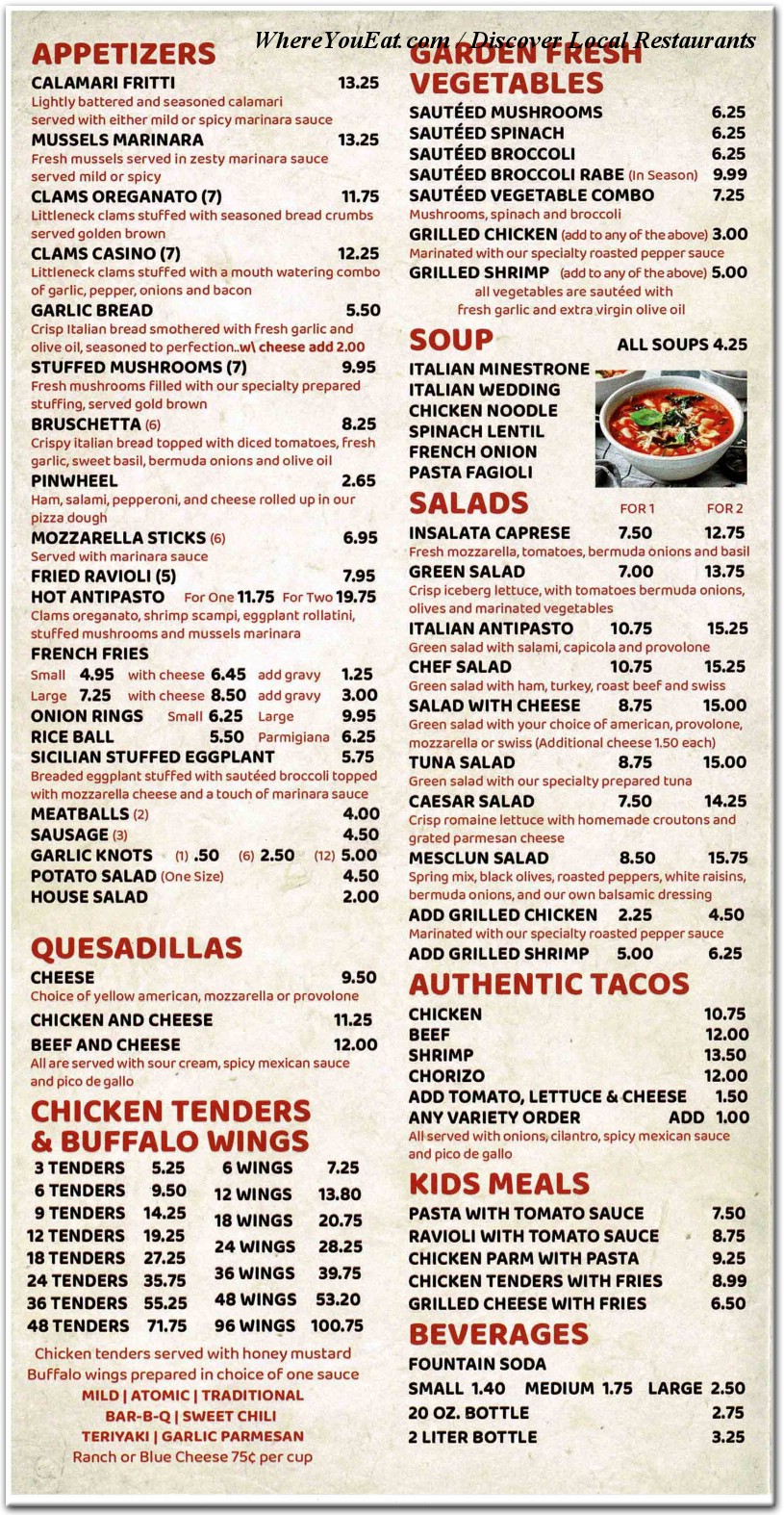 menu image