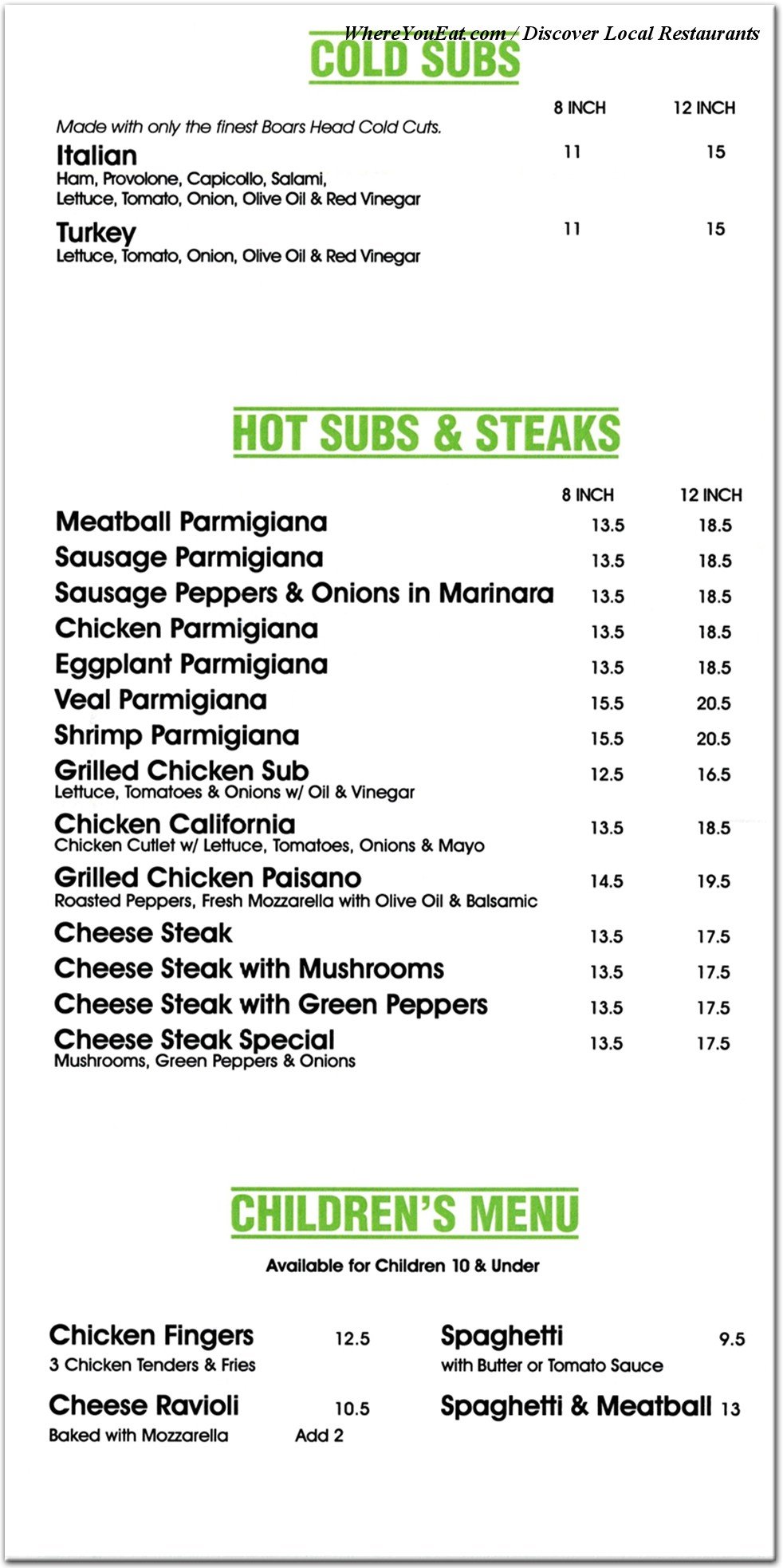 menu image