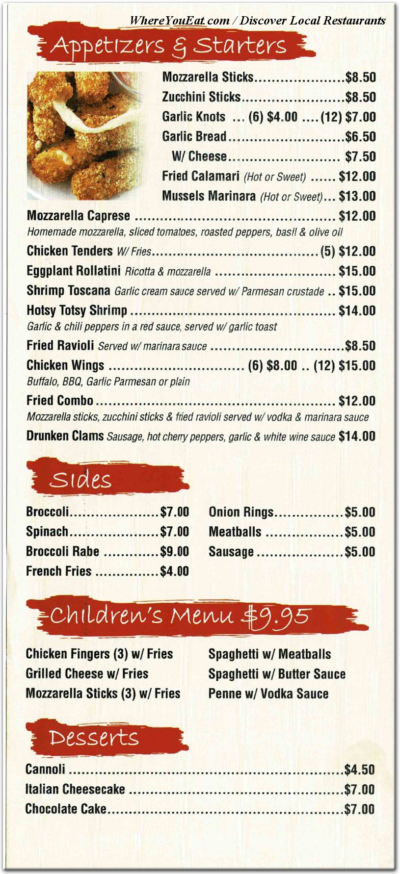 menu image