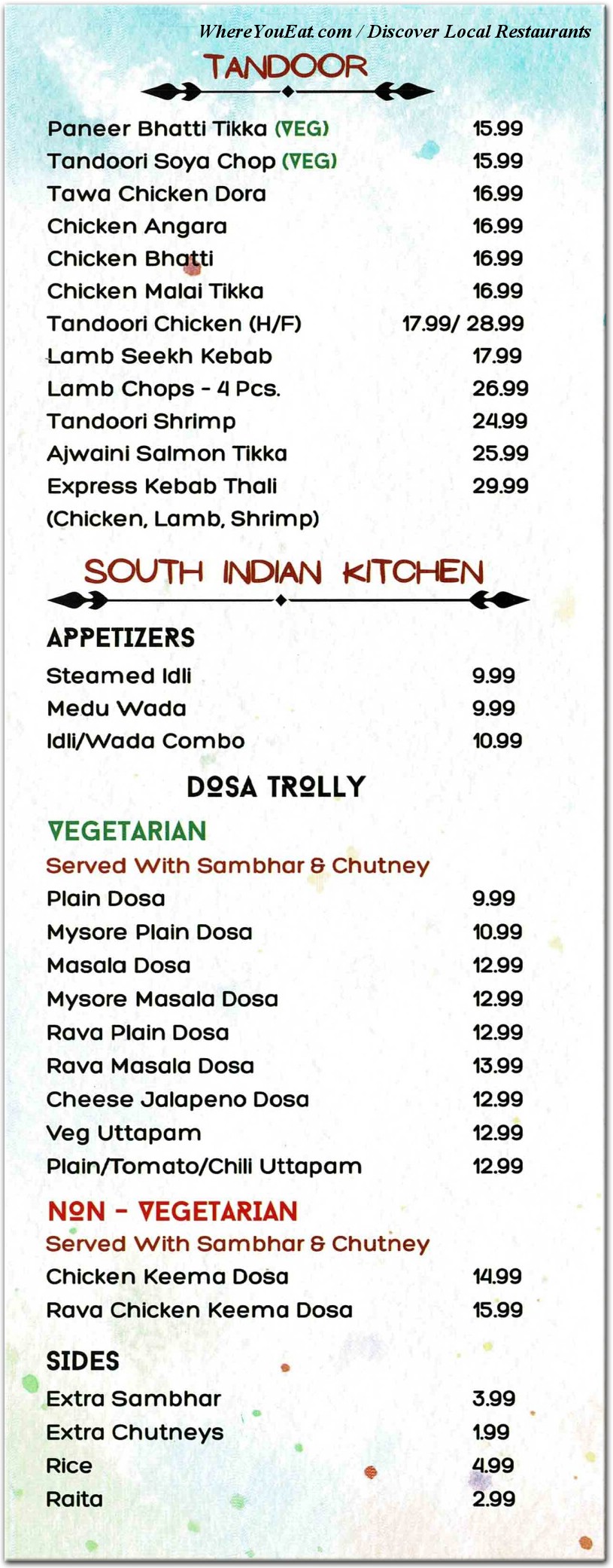 menu image