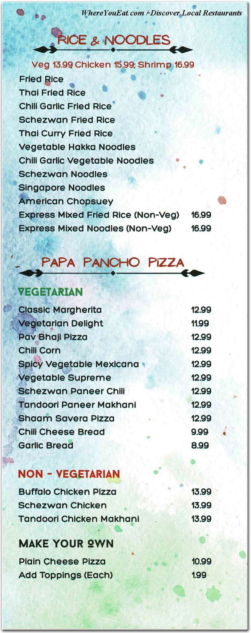 menu image