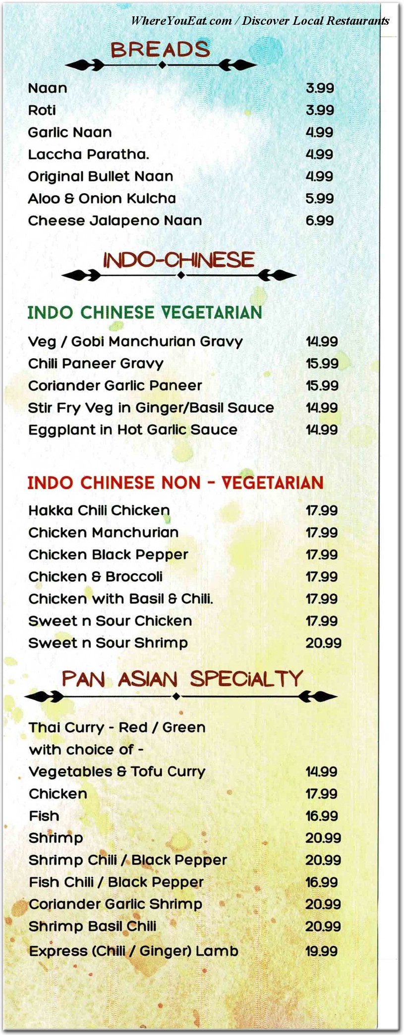 menu image