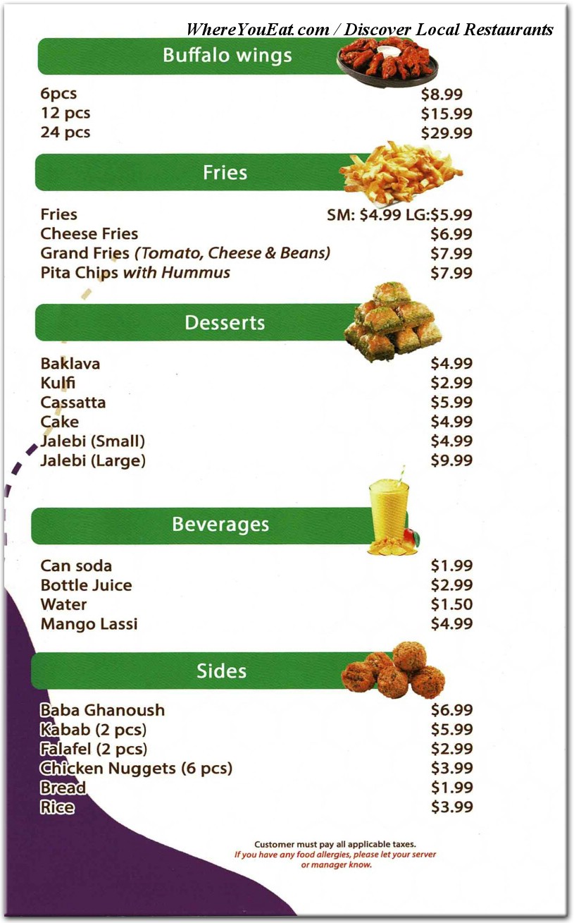 menu image