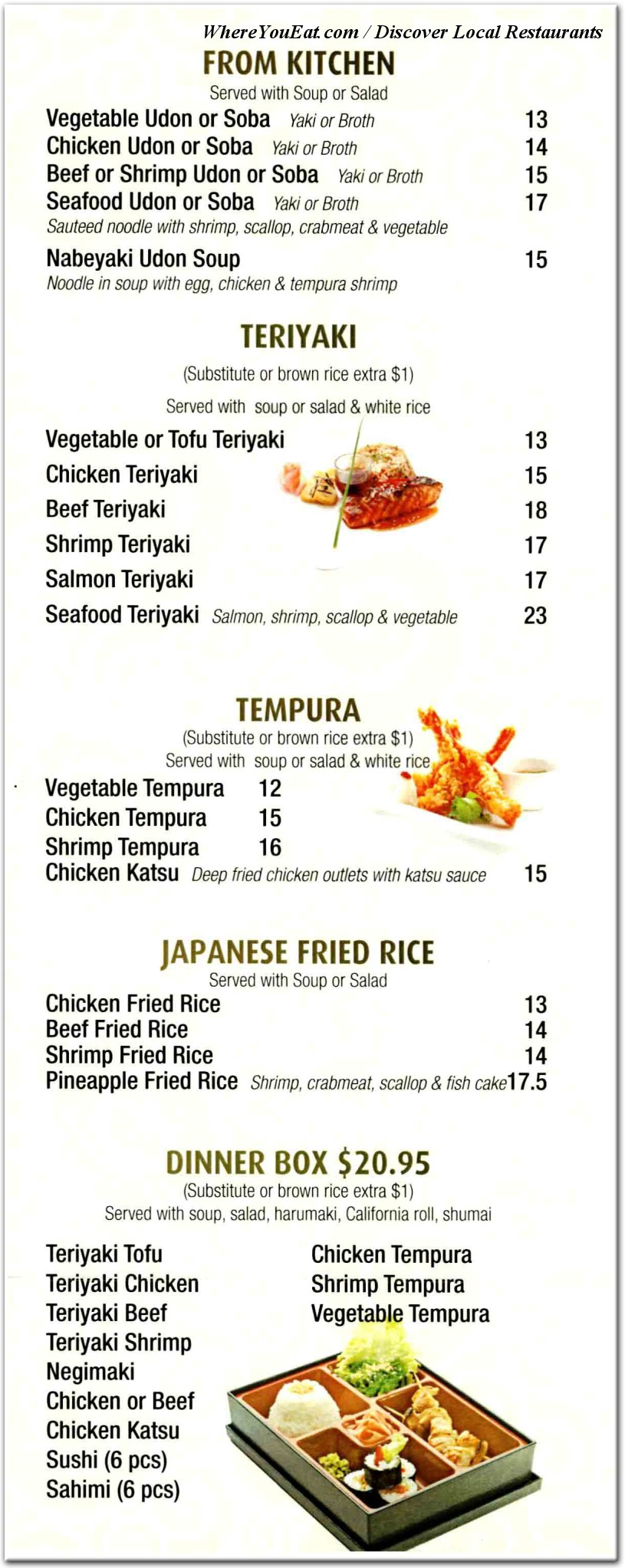 menu image