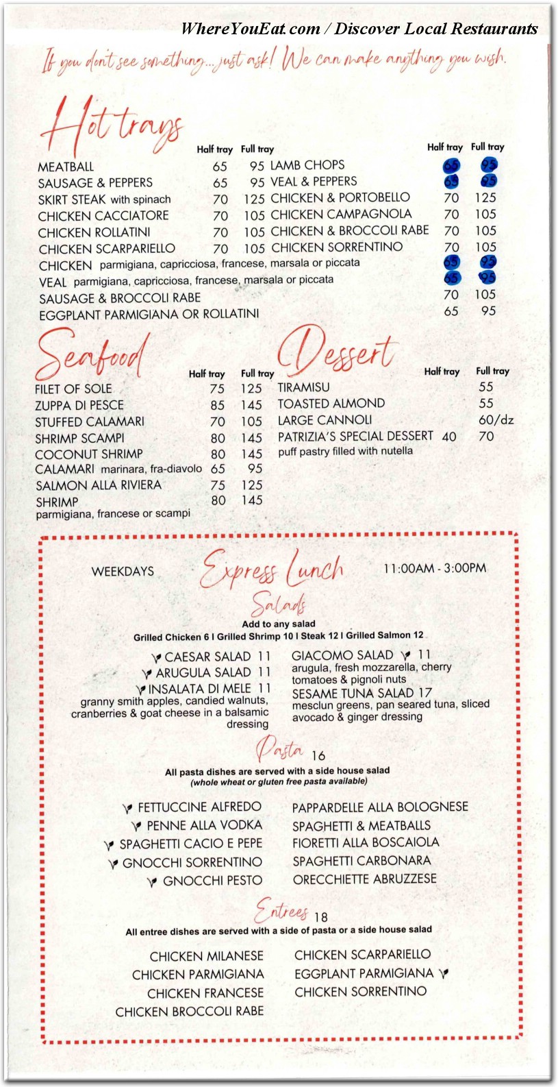 menu image