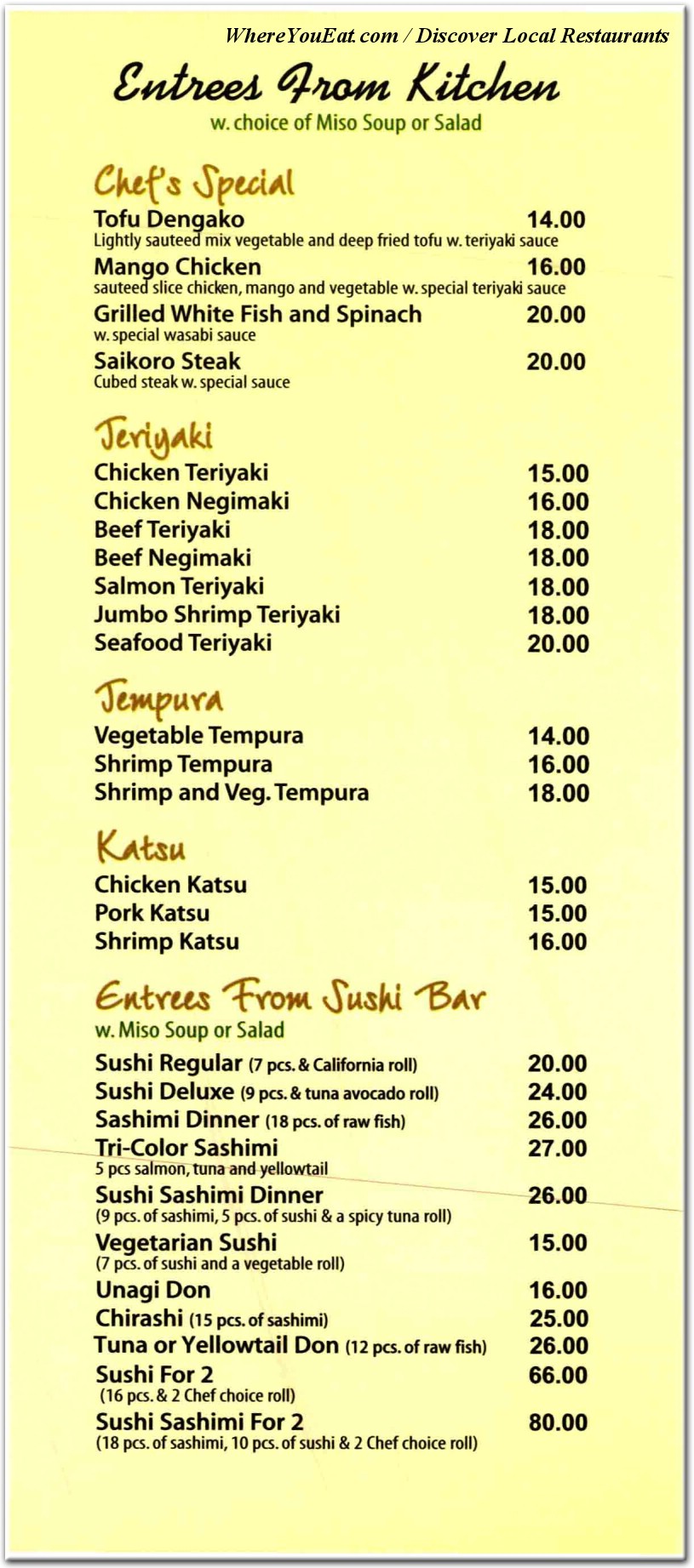 menu image