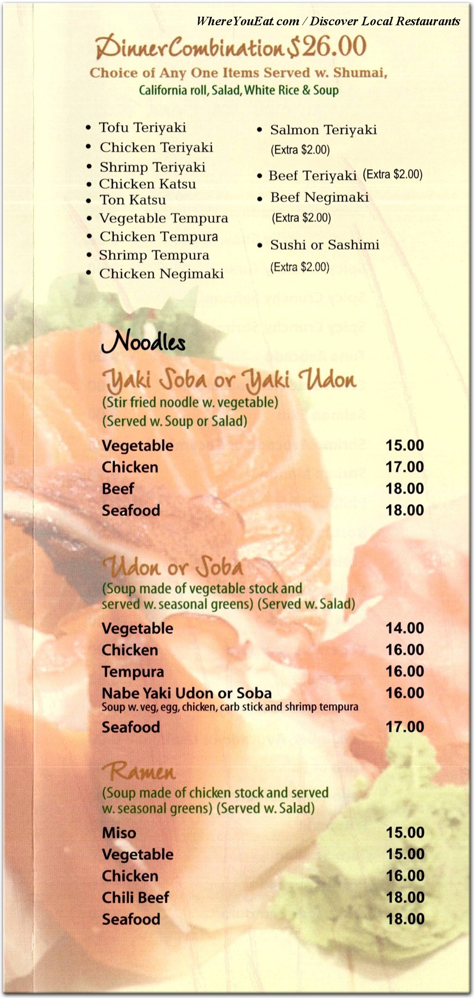menu image