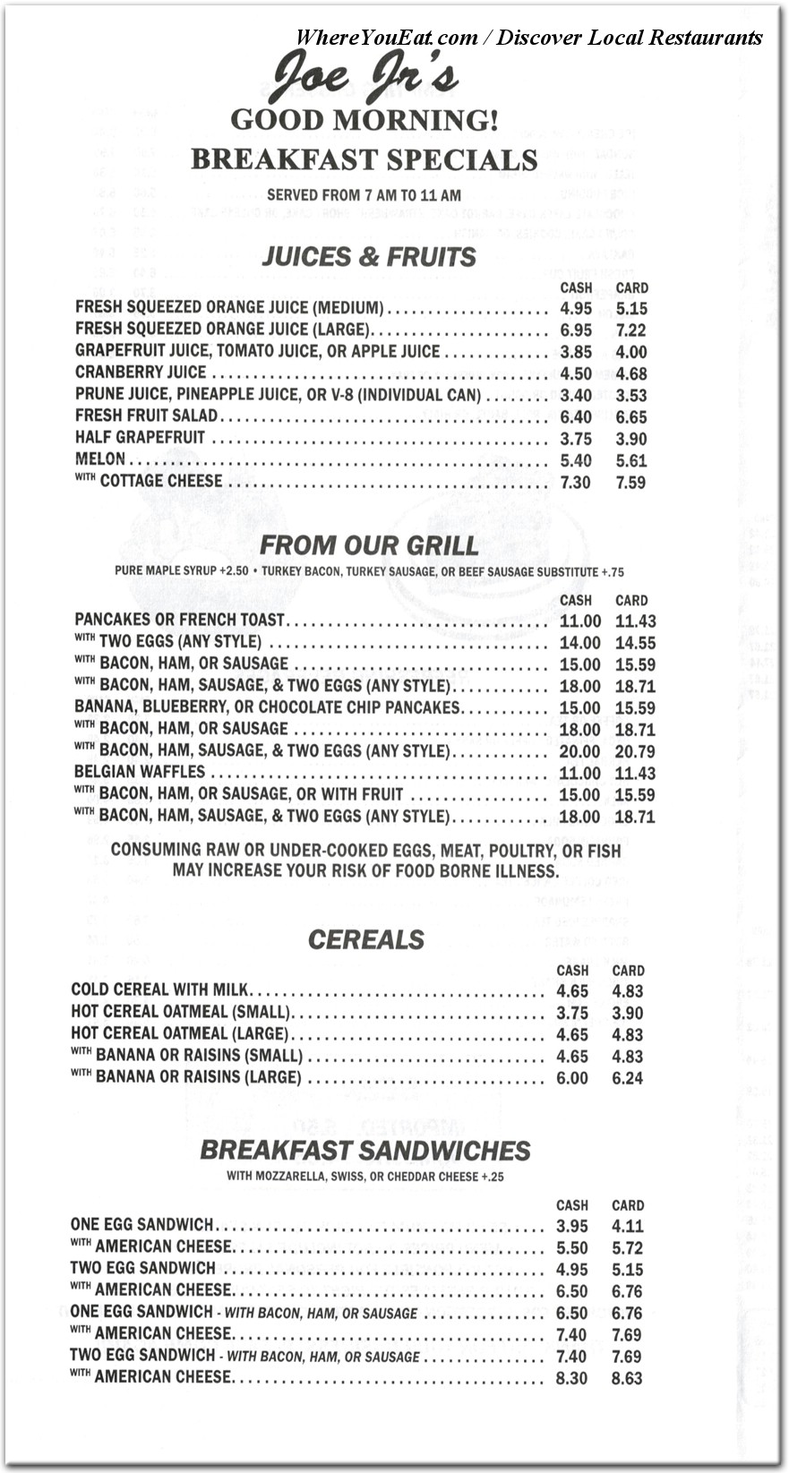 menu image