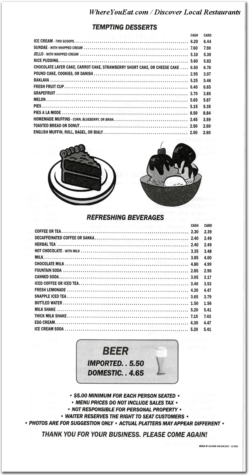 menu image