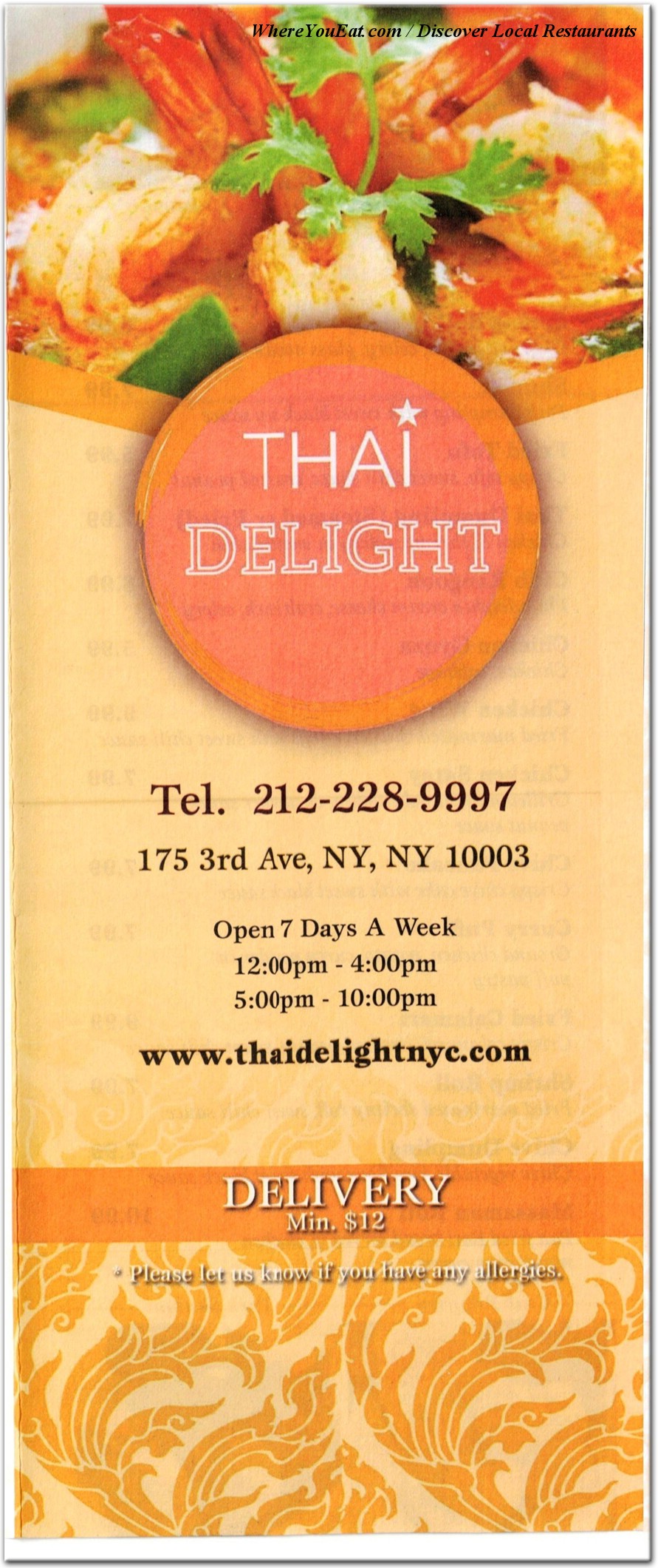 menu image