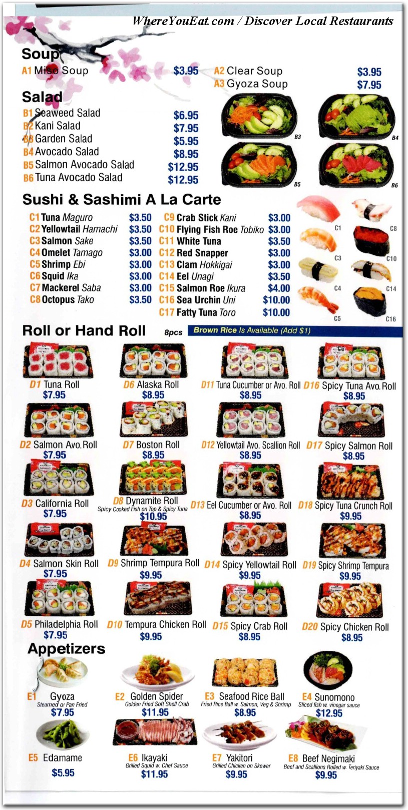 menu image