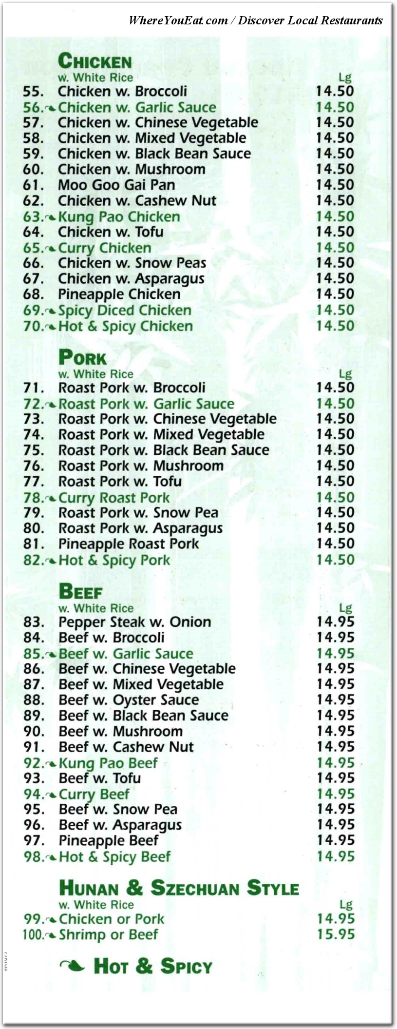 menu image