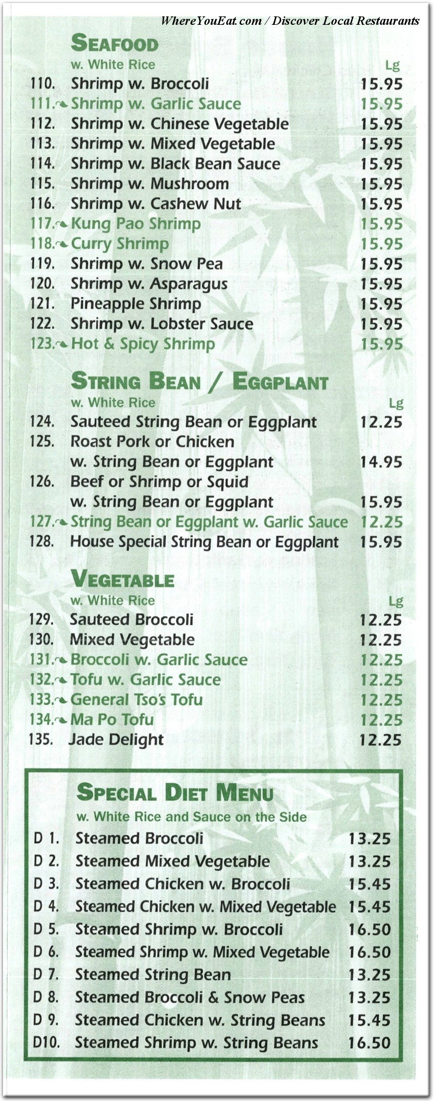 menu image