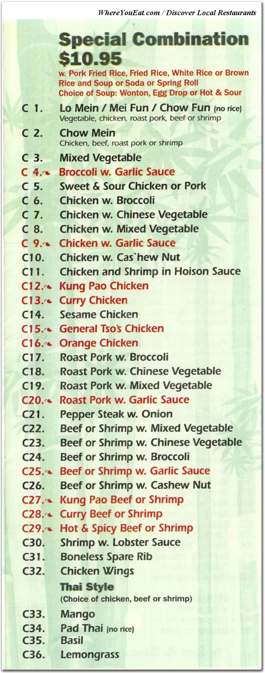 menu image