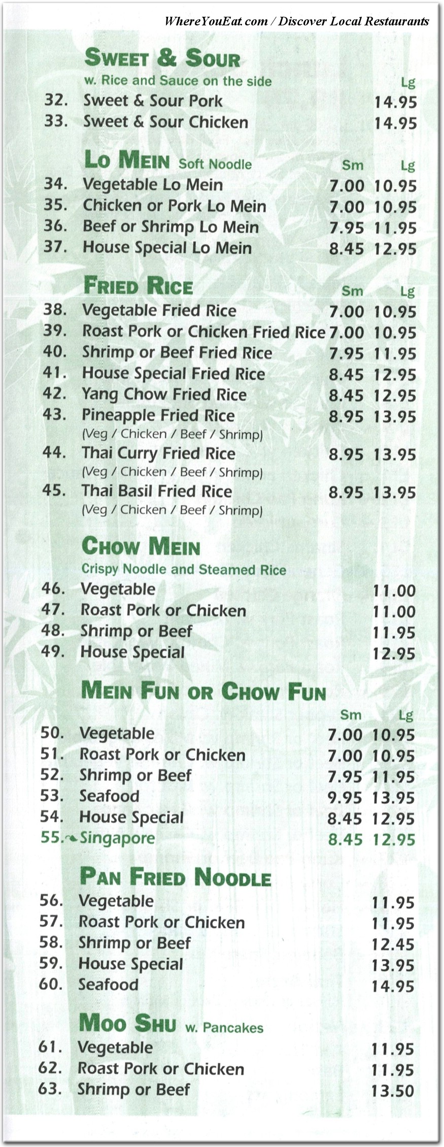 menu image