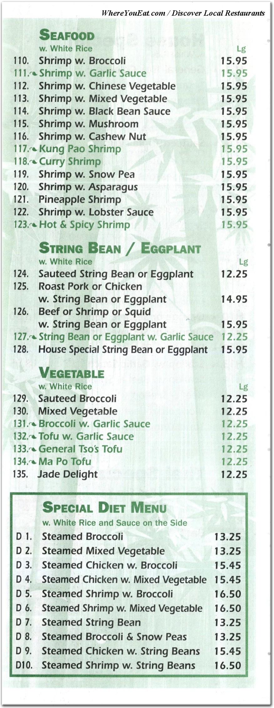 menu image