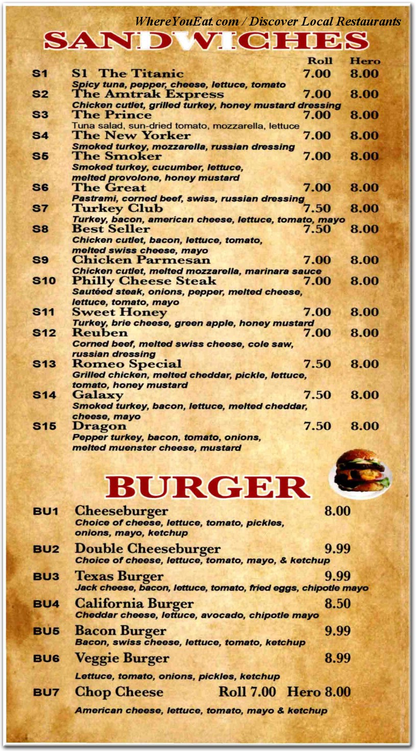 menu image