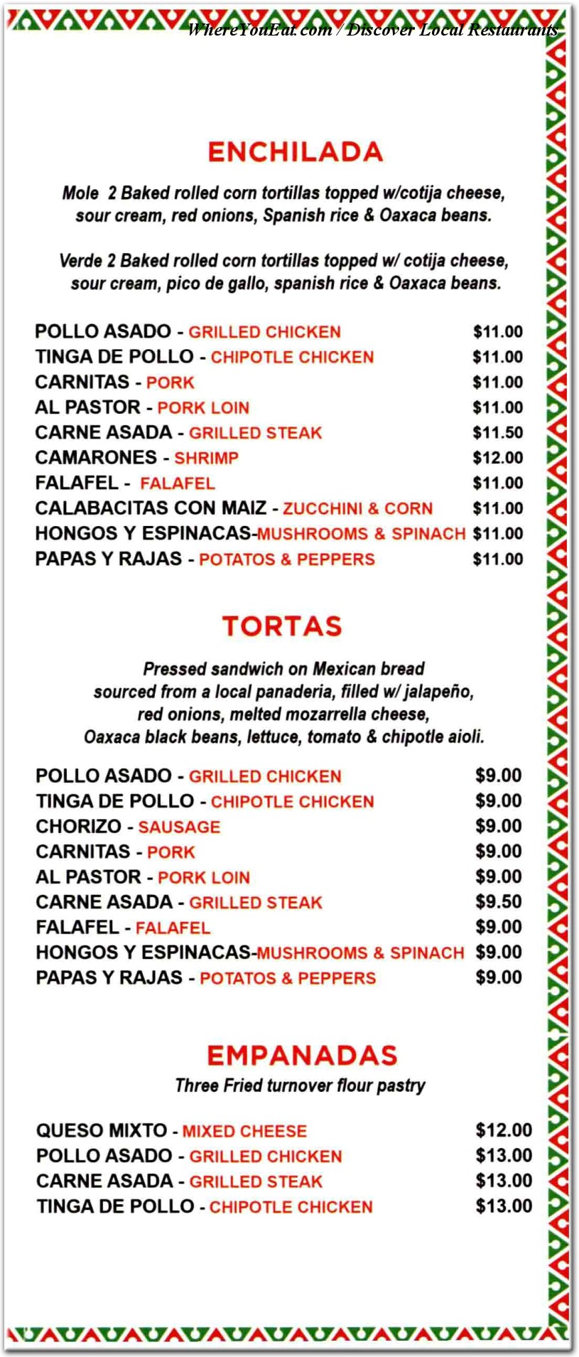 menu image