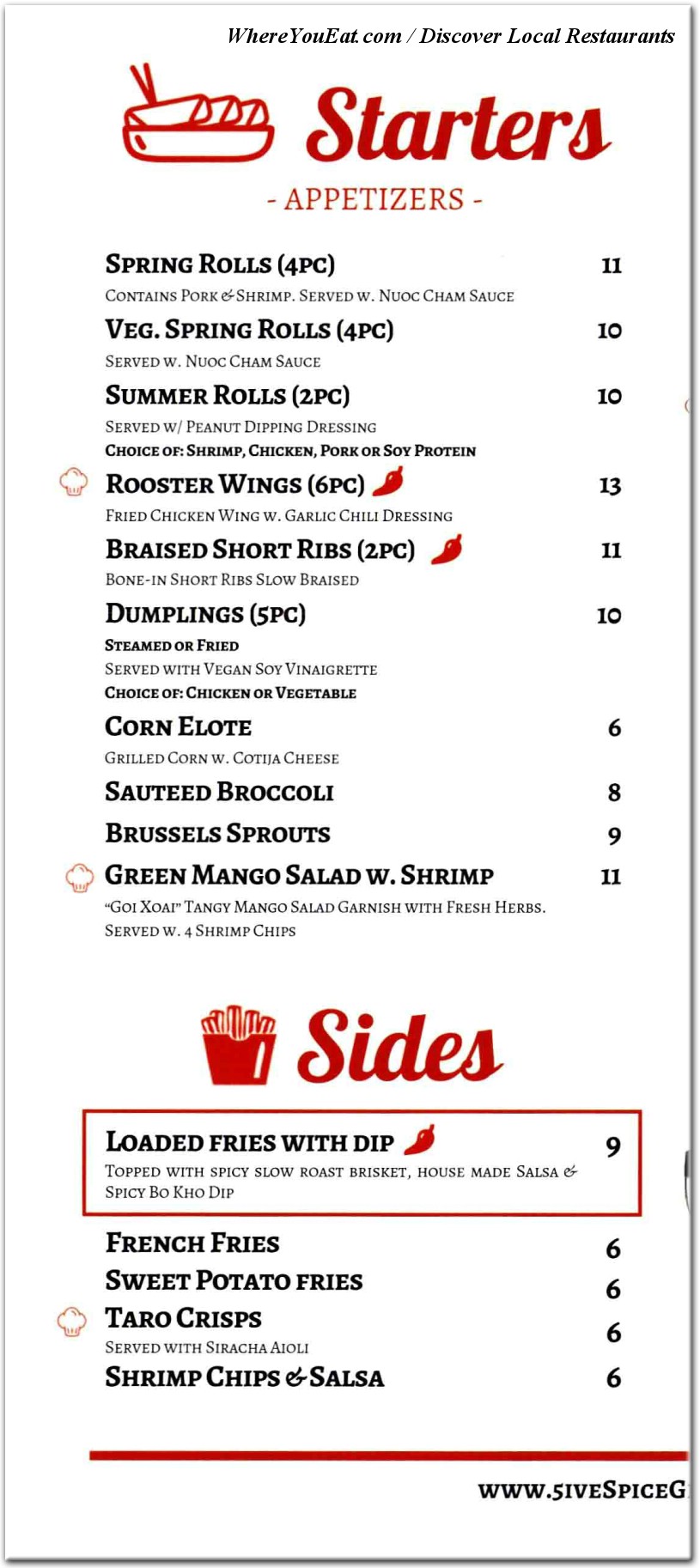 menu image