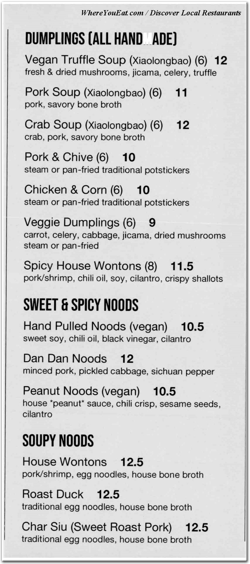 menu image