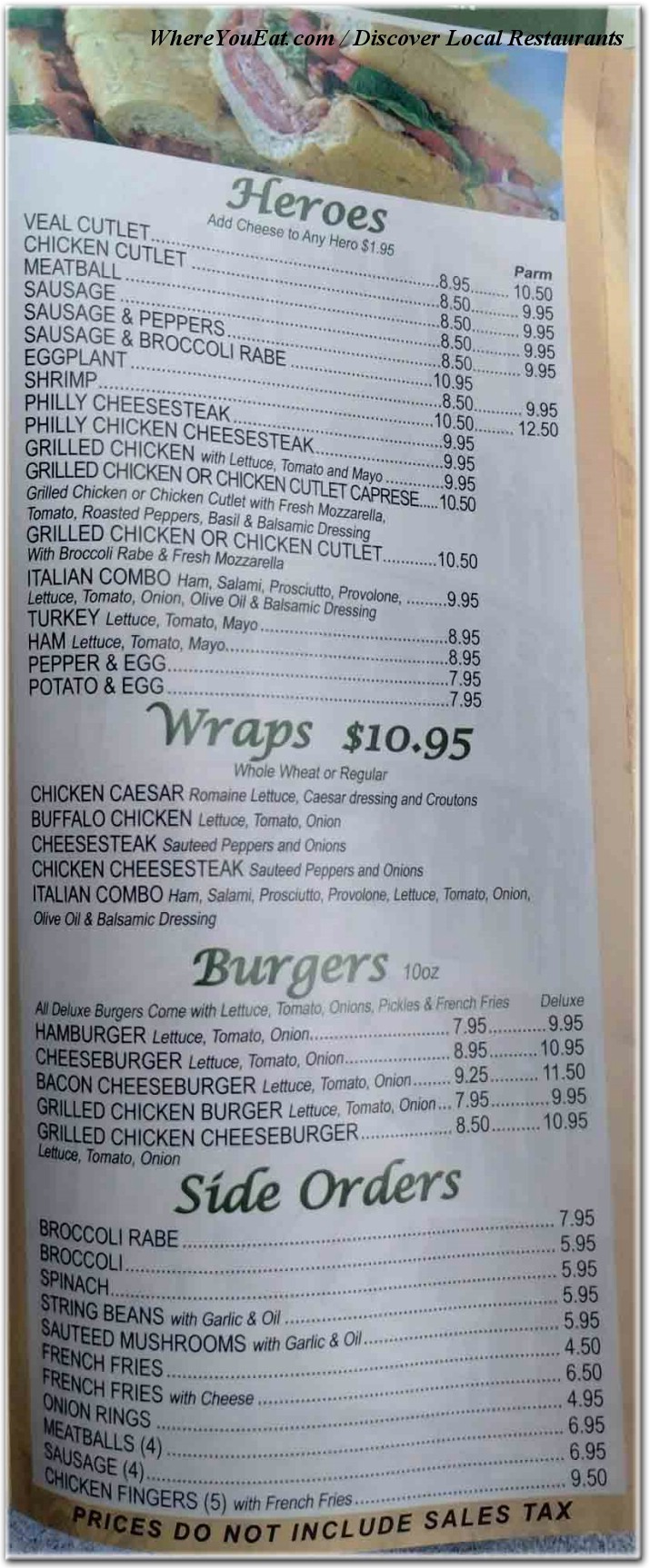 menu image