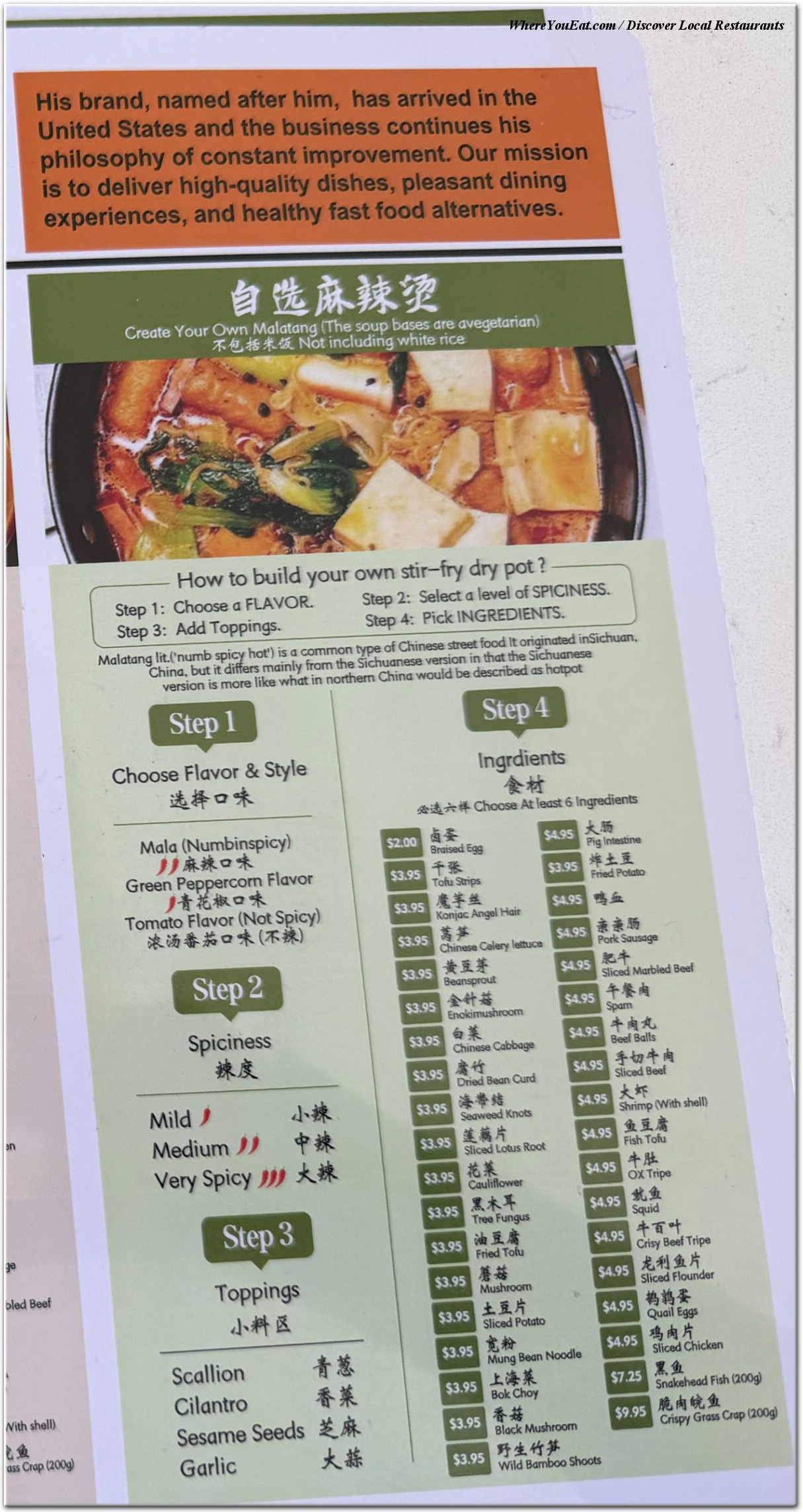 menu image