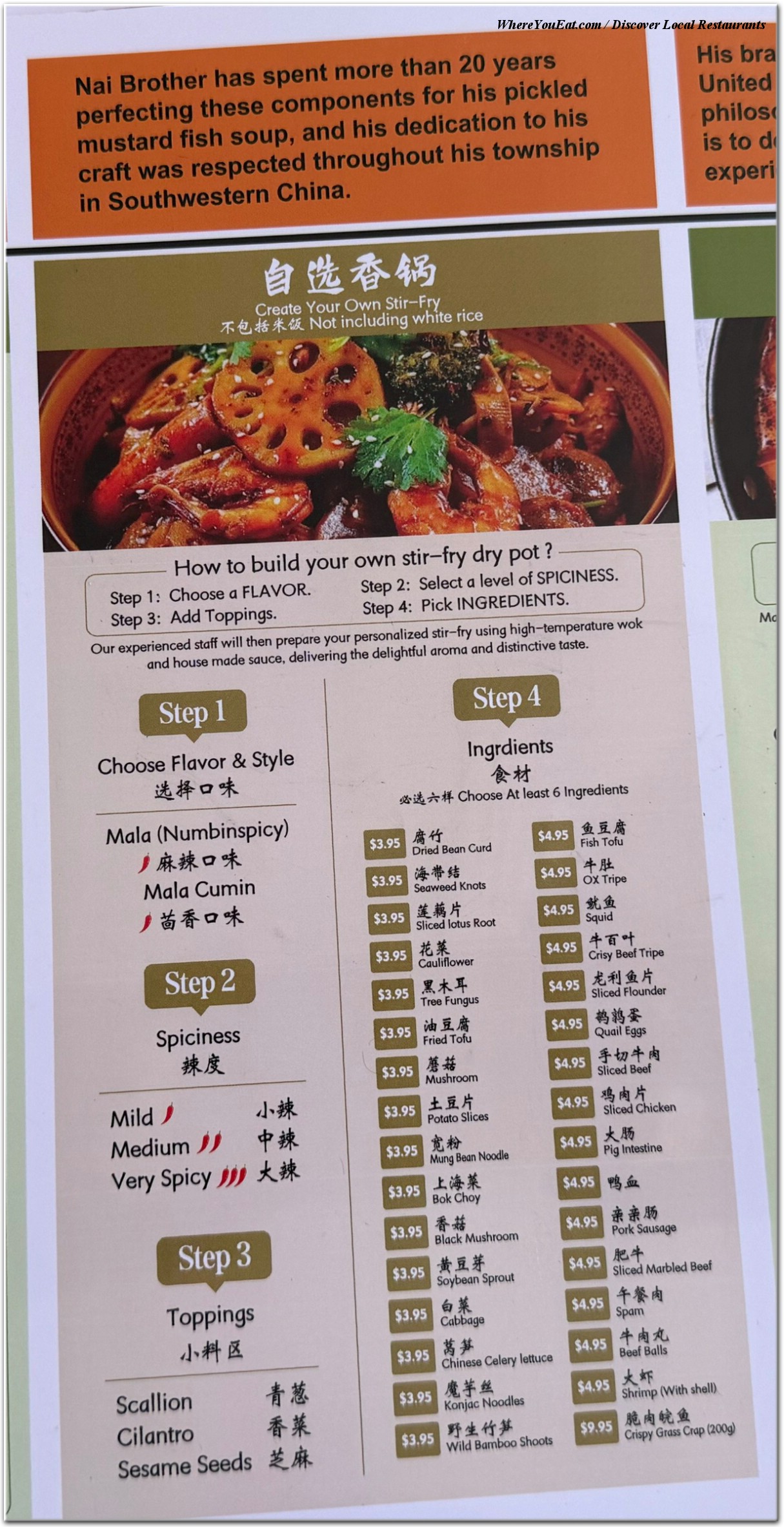 menu image