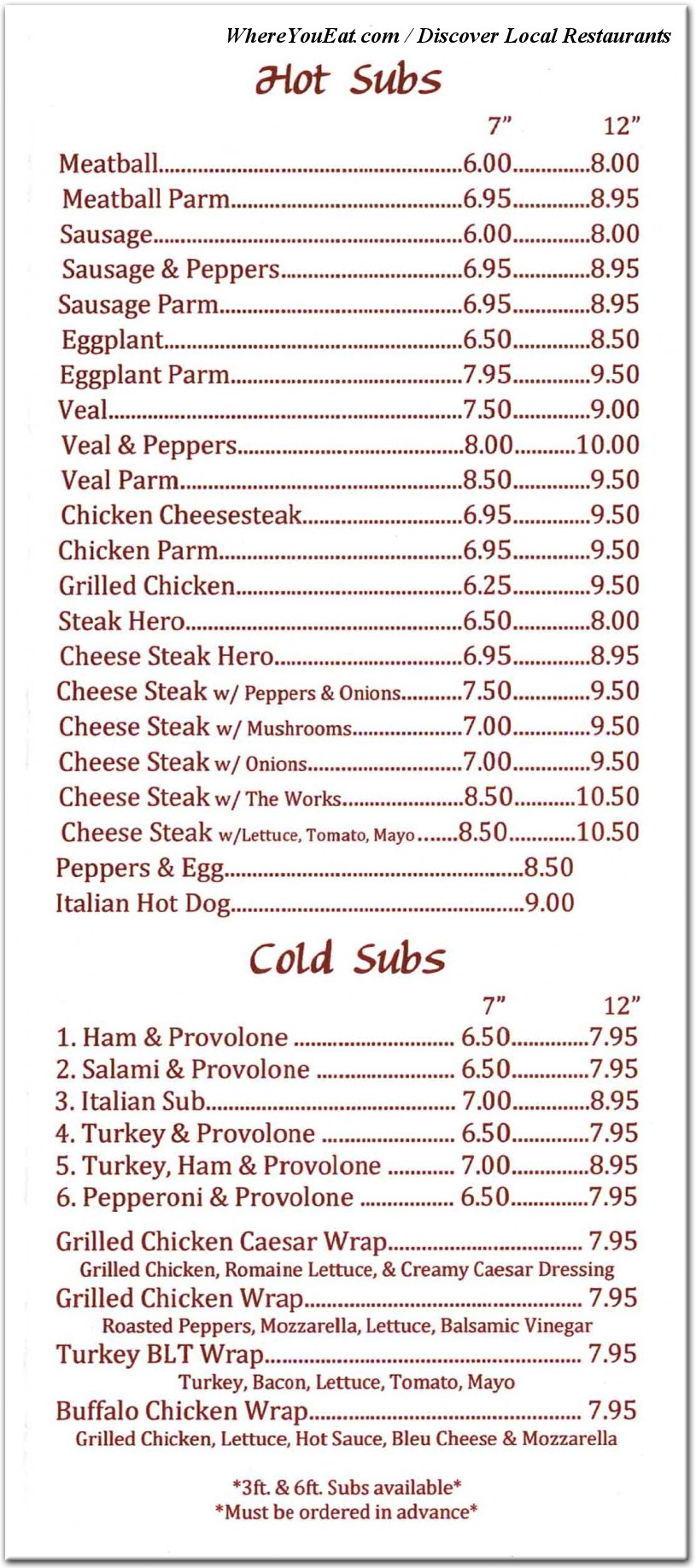 menu image