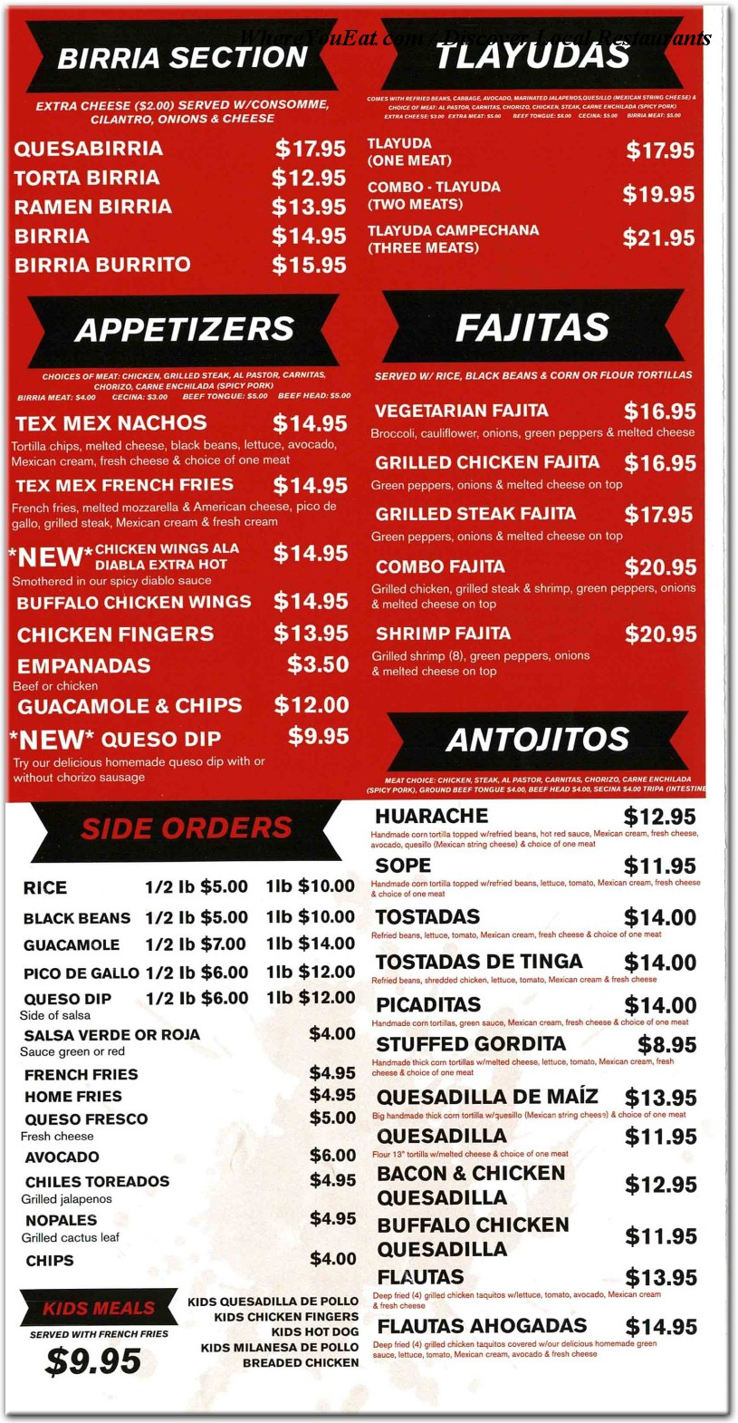 menu image