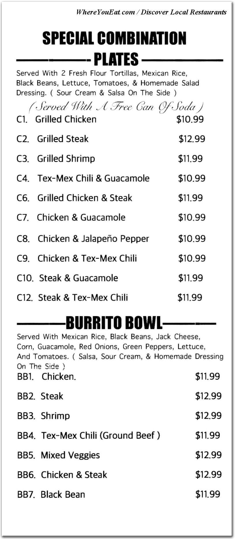 menu image