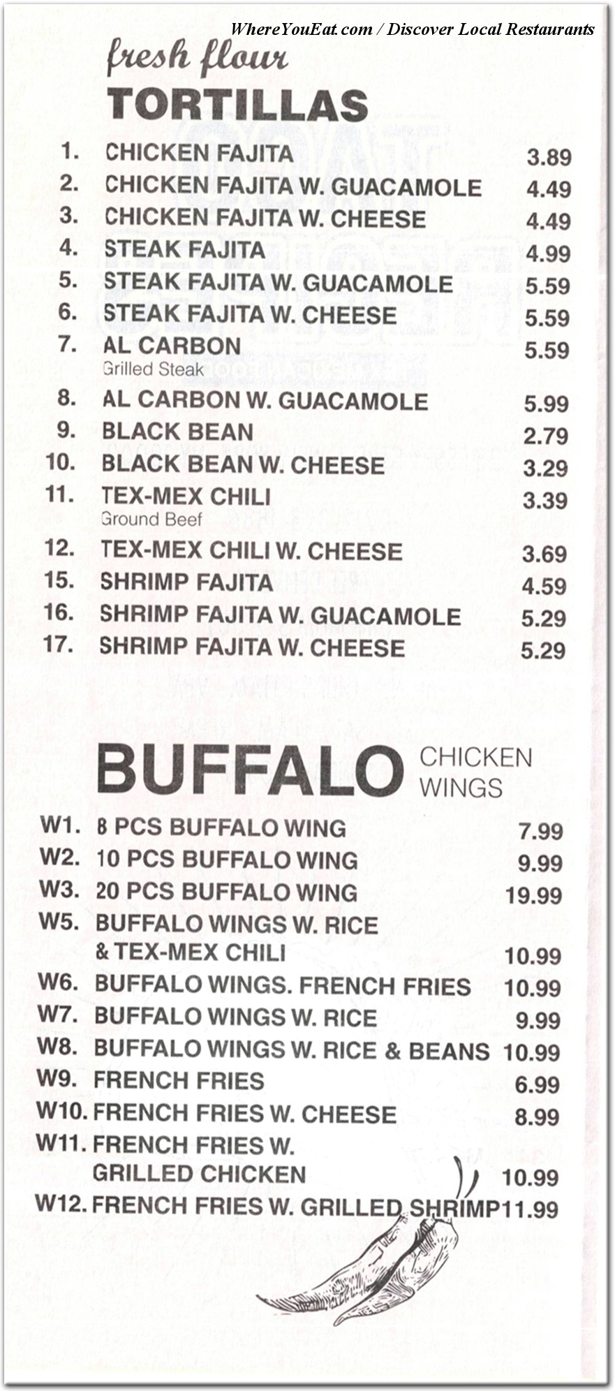 menu image