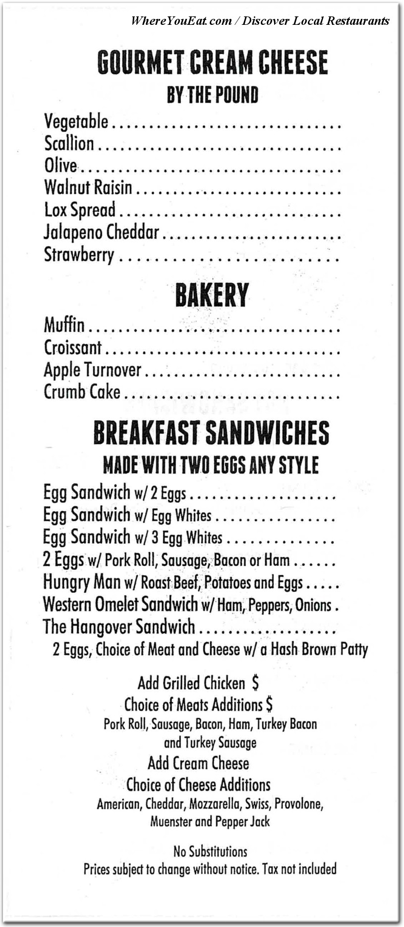 menu image