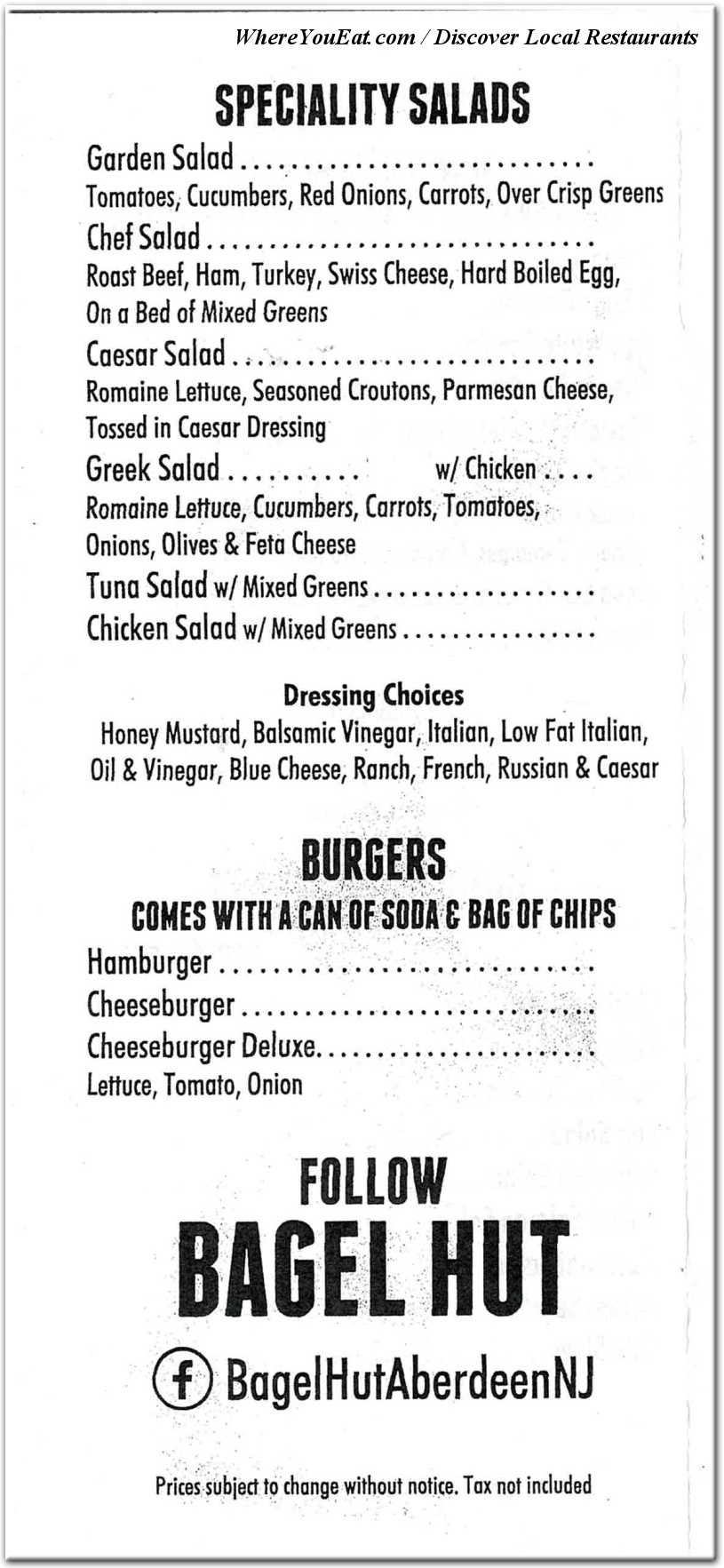 menu image