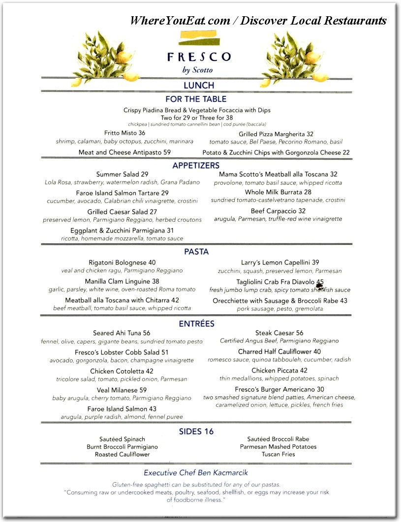 menu image