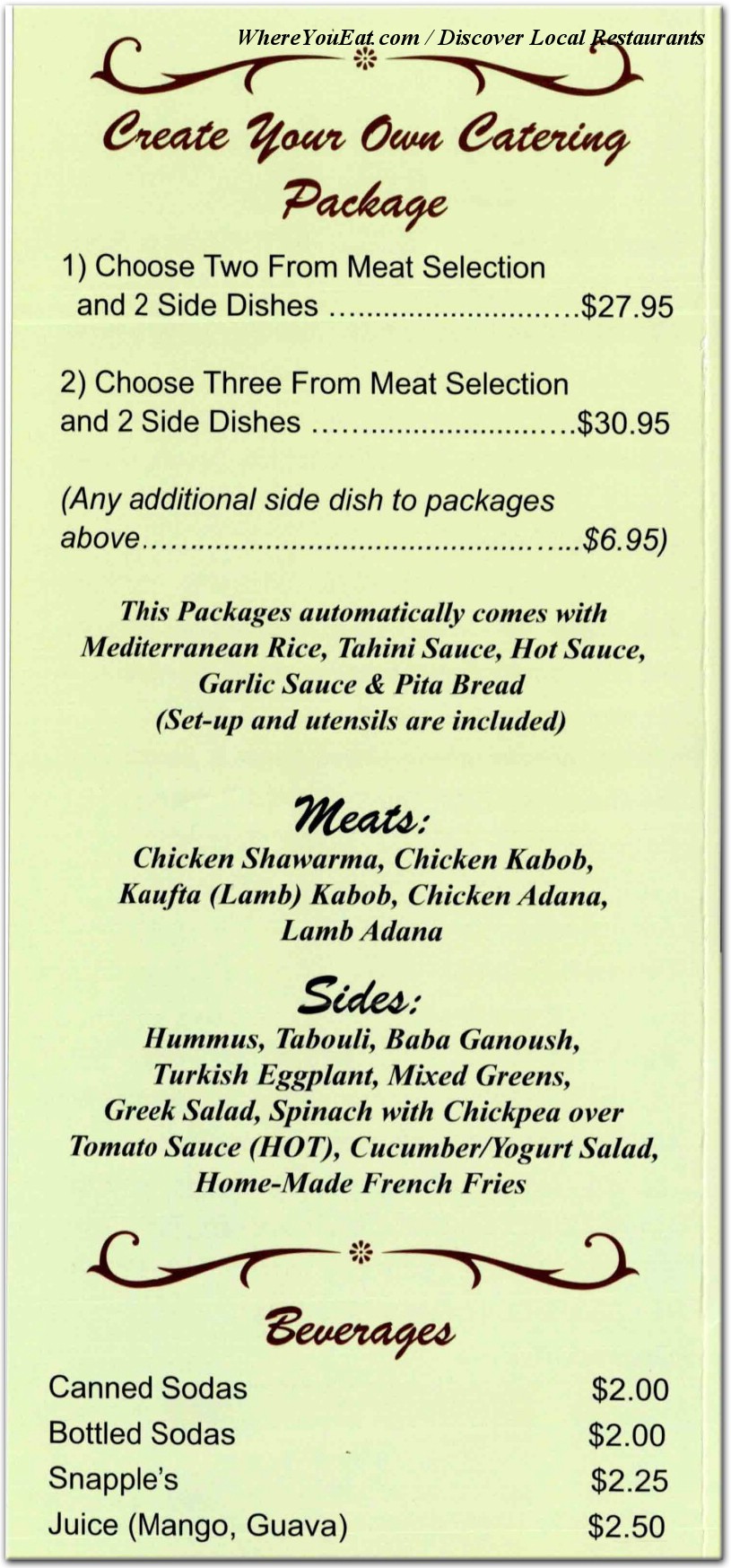 menu image