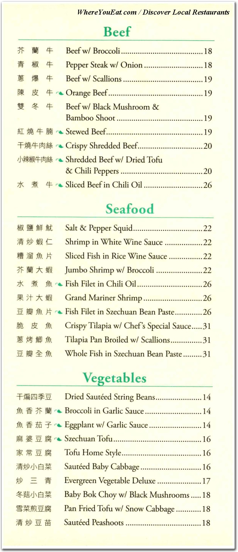 menu image